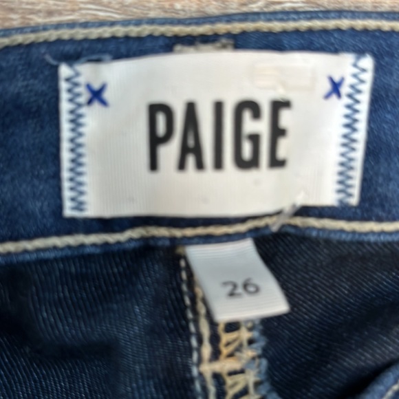 Paige jeans darker denim hoxton ankle stretchy skinny jeans 26 - Picture 6 of 15